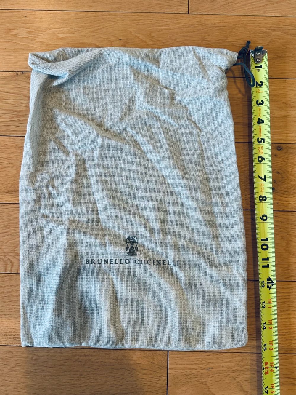 Brunello Cucinelli Gray Drawstring Dust Bag
